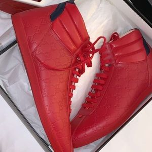 Red High Top Gucci’s
